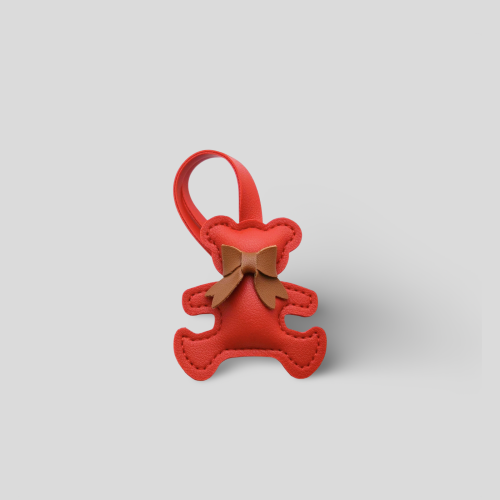 Orange Teddy Bear Charm